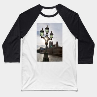 The Houses of Parliament Westminster Bridge London Baseball T-Shirt